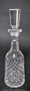 Waterford Crystal Glass Alana Diamond Liquor Decanter Barware.