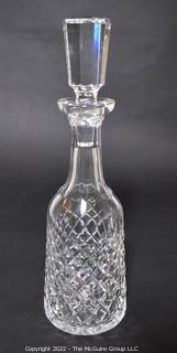 Waterford Crystal Glass Alana Diamond Liquor Decanter Barware.