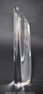 Modern Baccarat Clear Crystal Vase