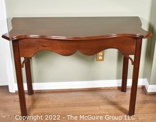 Queen Anne Style Cherry Console Sideboard Table. 19" x 29" x 42".