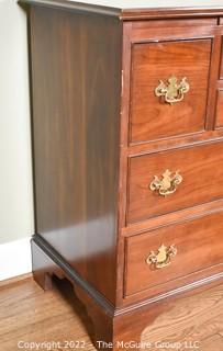 Gustav Stickley Cherry Chest of Drawers with Pull Out Writing Surface.  38 18"D x 33"T x 38"W {Note: Description Altered on 4/28/22 @ 8:48pm ET}