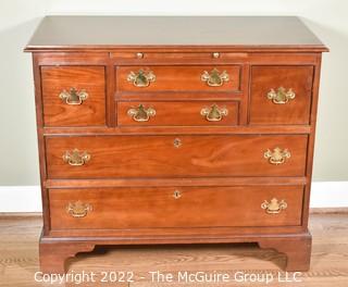 Gustav Stickley Cherry Chest of Drawers with Pull Out Writing Surface.  38 18"D x 33"T x 38"W {Note: Description Altered on 4/28/22 @ 8:48pm ET}