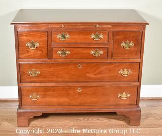 Gustav Stickley Cherry Chest of Drawers with Pull Out Writing Surface.  38 18"D x 33"T x 38"W {Note: Description Altered on 4/28/22 @ 8:48pm ET}