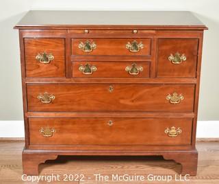 Gustav Stickley Cherry Chest of Drawers with Pull Out Writing Surface.  38 18"D x 33"T x 38"W {Note: Description Altered on 4/28/22 @ 8:48pm ET}