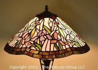 Tiffany Style Floor Lamp. 62" tall.