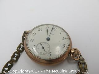 Ladies Elgin wristwatch; 1 1/4" diameter case; #1248