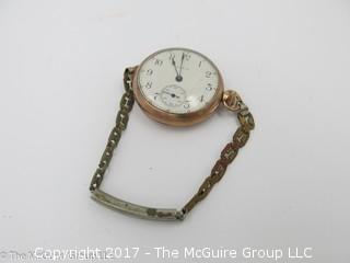 Ladies Elgin wristwatch; 1 1/4" diameter case; #1248