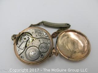 Ladies Elgin wristwatch; 1 1/4" diameter case; #1248