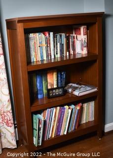 Three (3) Shelf Bookcase.  Does not include books. 31" x 14" x 38"T.