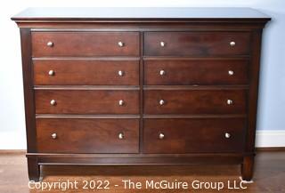 Thomasville Dark Wood Chest of Drawers Burea. 54"W x 19"D x 38"T.