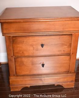 Lexington Thre (3) Drawer Nightstand Table. 27"W x 17"D x 28"T