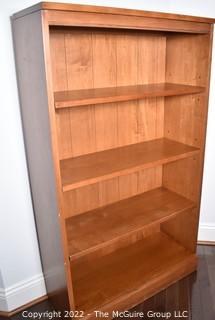 Pine Four Shelf Bookcase.  30"W x  12"D x  51"T