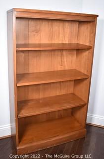 Pine Four Shelf Bookcase.  30"W x  12"D x  51"T