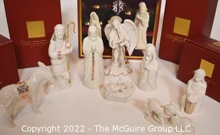 Eight (8) Piece Lenox Hand Painted Porcelain "China Jewels" Nativity Set New in Boxes.