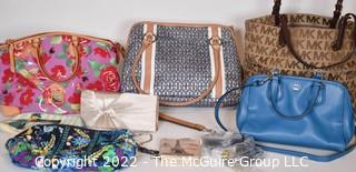 Group of Designer Handbags Including Coach, Dooney & Bourke, Michael Kors, Vera Bradley, Etc.