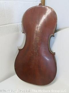 Partial: Vintage German Cello and case; owned by John S. Martin, cellist, National Symphony Orchestra (NSO)