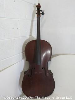 Partial: Vintage German Cello and case; owned by John S. Martin, cellist, National Symphony Orchestra (NSO)