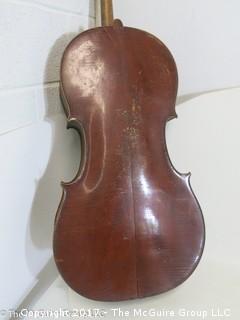 Partial: Vintage German Cello and case; owned by John S. Martin, cellist, National Symphony Orchestra (NSO)