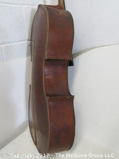 Partial: Vintage German Cello and case; owned by John S. Martin, cellist, National Symphony Orchestra (NSO)