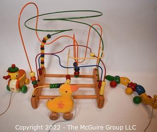 Vintage and Classic Wooden Preschool Toys, Including Walter West Germany.