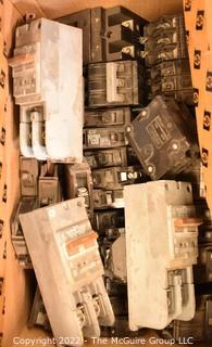 Multiple Boxes of Circuit Breakers. Untested. See all photos. Encourage inspection, Tuesday, April 26, 2-4pm