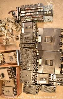 Multiple Boxes of Circuit Breakers. Untested. See all photos. Encourage inspection, Tuesday, April 26, 2-4pm