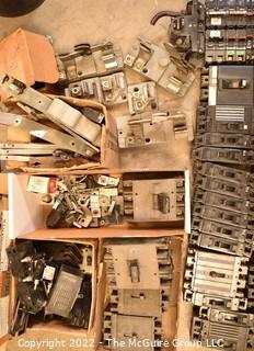 Multiple Boxes of Circuit Breakers. Untested. See all photos. Encourage inspection, Tuesday, April 26, 2-4pm