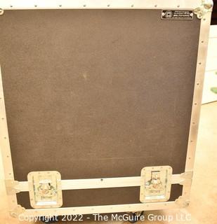 ANVIL Case w/ Foam Inserts on Casters.  Measures 29 x 25 x 34"  