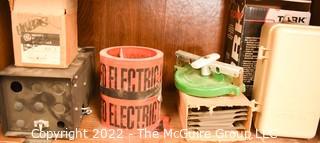 Collection of assorted electrical supplies.  See all photos.  Encourage inspection, Tuesday, April 26, 2-4pm 