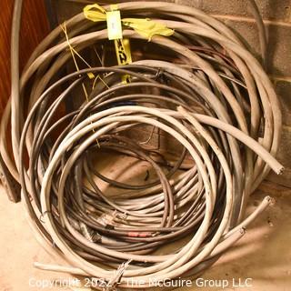 Assortment of Cable.  Numerous types and lengths.  Inspection encouraged