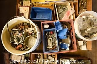 Collection of assorted electrical supplies.  See all photos.  Encourage inspection, Tuesday, April 26, 2-4pm 