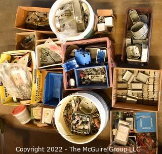 Collection of assorted electrical supplies.  See all photos.  Encourage inspection, Tuesday, April 26, 2-4pm 