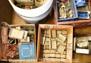 Collection of assorted electrical supplies.  See all photos.  Encourage inspection, Tuesday, April 26, 2-4pm 