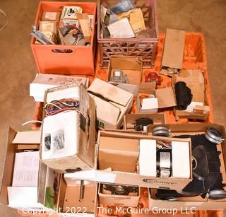 Collection of assorted electrical supplies.  See all photos.  Encourage inspection, Tuesday, April 26, 2-4pm 