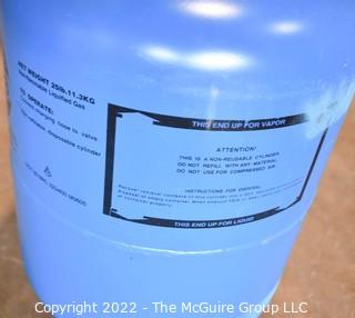 422B Refrigerant Tank.  Marked 30 lbs., 5.75 oz. Buyer must produce Refrigerant Handling Certificate at removal.  