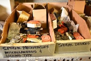 Collection of assorted electrical supplies.  See all photos.  Encourage inspection, Tuesday, April 26, 2-4pm 