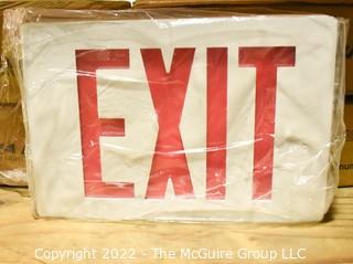 Four (4) New in Box Emergency Exit Signs.