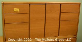 Oak Storage Credenza. Measures 60 x 20 x 28.5"T