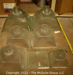 Industrial Glass Lighting Shades.  Assorted Sizes