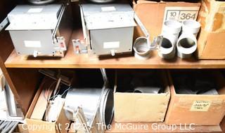 (7) Shelves of NIB Light Fixture parts.  Encourage inspection 