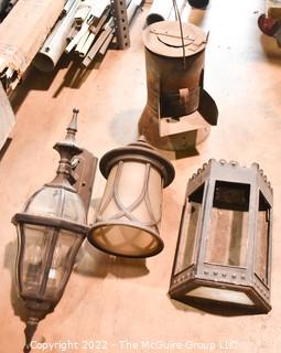 Three Outdoor Light Fixtures