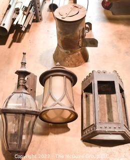 Three Outdoor Light Fixtures