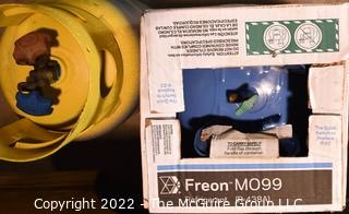 (2) Tanks including Freon Refrigerant M099 (R-438-A).  Buyer must produce Refrigerant Handling Certificate at removal.  