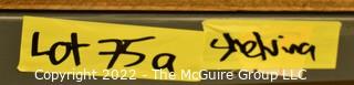 (1) 8'W Section of Lock In Steel Shelving; (4) 7' Uprights; (10) 8' Crossbeams; (14) 3' braces 