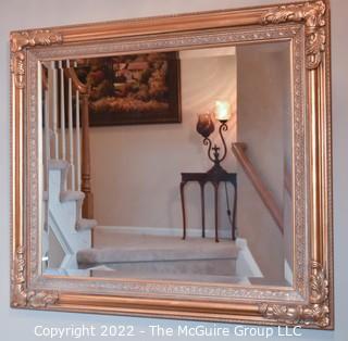 Carved Gilt Wood Wall Mirror.  33" x 37".