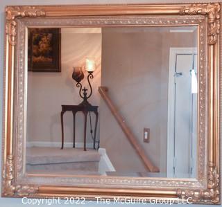 Carved Gilt Wood Wall Mirror.  33" x 37".