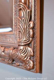 Carved Gilt Wood Wall Mirror.  33" x 37".