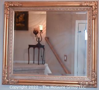 Carved Gilt Wood Wall Mirror.  33" x 37".