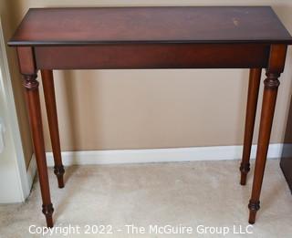 Bombay Company Veneer Bookmatch Console or Side Table.  12" x 32"L x 29"T.