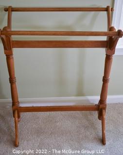 Oak Quilt Rack. 33"T